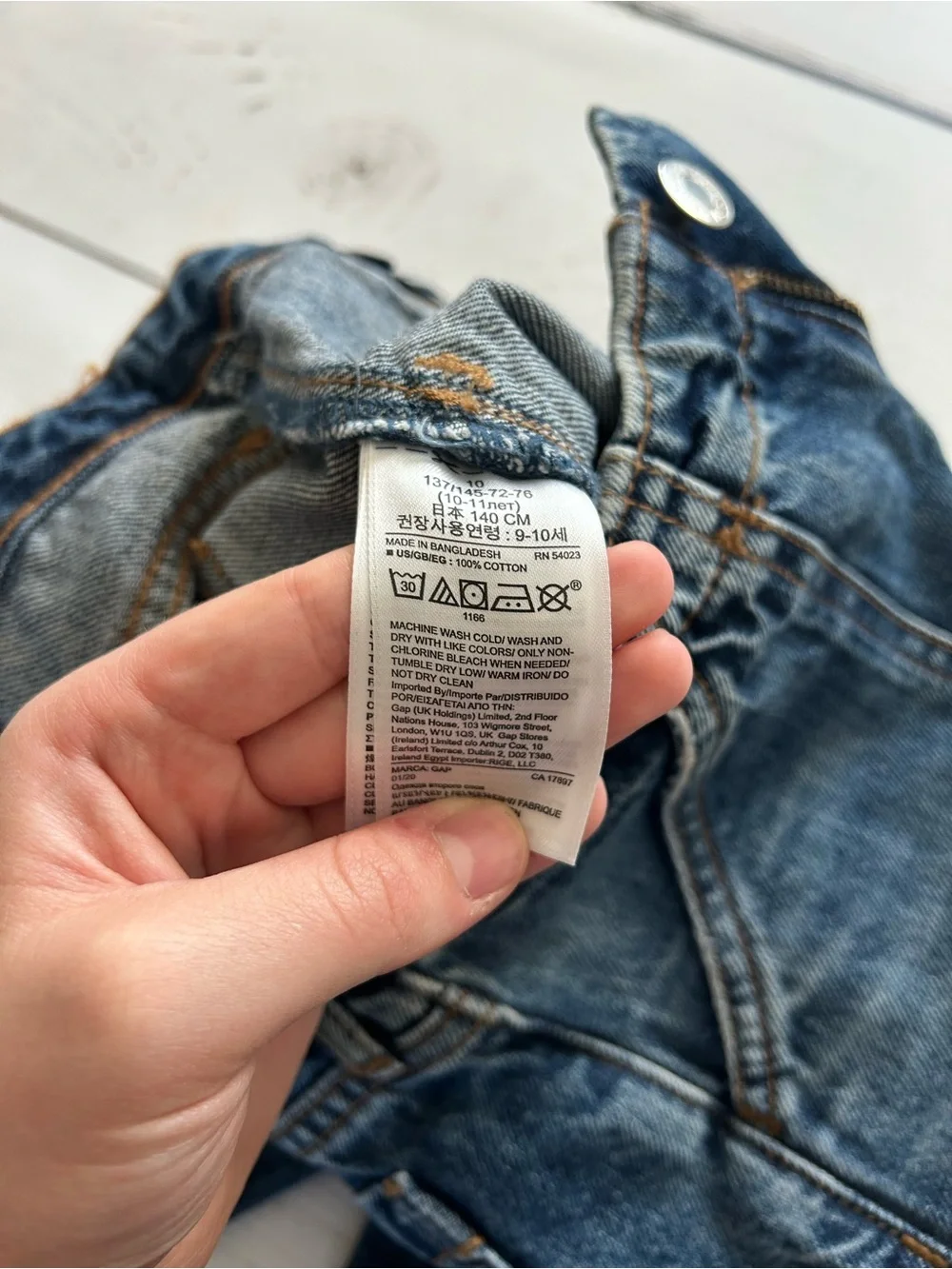 GAP | new |  Relaxed Wide-Leg Blue Denim Jeans